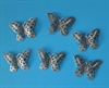 6 stk metal dekorations sommerfugle. Vingefang ca.  4,2 cm